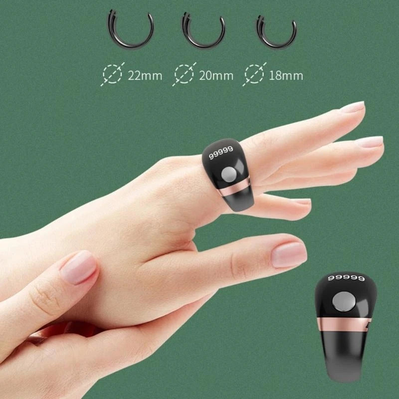 Smart Ring Point Marker Row Finger Counter LCD Electronic Digital Tally Counter for Sewing Knitting Tool Mini Stitch Counter