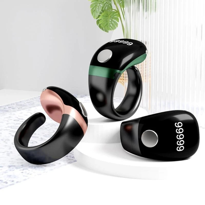 Smart Ring Point Marker Row Finger Counter LCD Electronic Digital Tally Counter for Sewing Knitting Tool Mini Stitch Counter