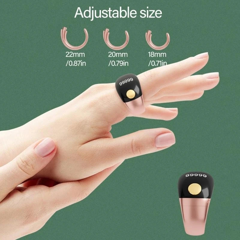 Smart Ring Point Marker Row Finger Counter LCD Electronic Digital Tally Counter for Sewing Knitting Tool Mini Stitch Counter